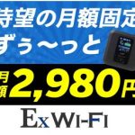 業界最安級のポケットEx WiFi（月額2,980円（税抜））のプランと解約について